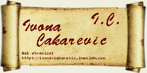 Ivona Čakarević vizit kartica